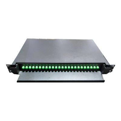 Panel de parches de fibra óptica de 19 pulgadas para cable de modo único o multimodo