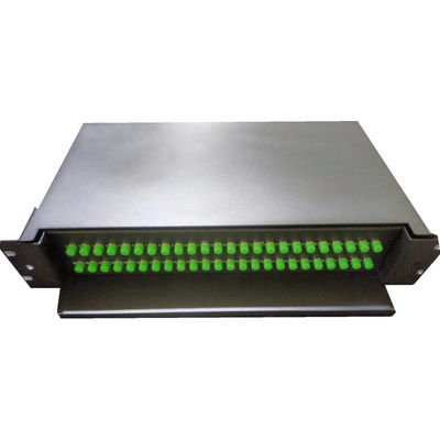 48C FC APC Sliding Rack Mount Panel de parches ópticos con G652D/G657A1