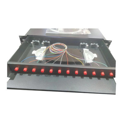 12 FC UPC Panel de parches deslizantes de fibra óptica para instalaciones de red eficientes