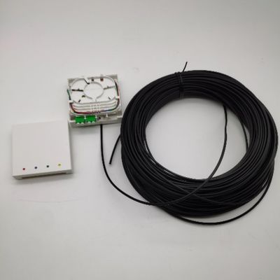 Cajas de terminación de fibra pre-conectadas LC/APC 4 fibras 10-100M Caja de salida de pared 4fo
