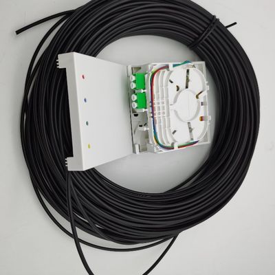 Cajas de terminación de fibra pre-conectadas LC/APC 4 fibras 10-100M Caja de salida de pared 4fo