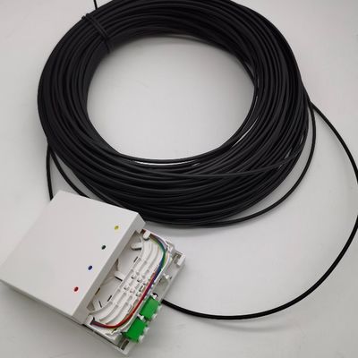 Cajas de terminación de fibra pre-conectadas LC/APC 4 fibras 10-100M Caja de salida de pared 4fo