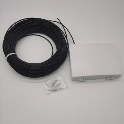 6 núcleos LC/APC pre-conectado caja de distribución óptica 6 fibras de salida de pared caja de toma de corrientes
