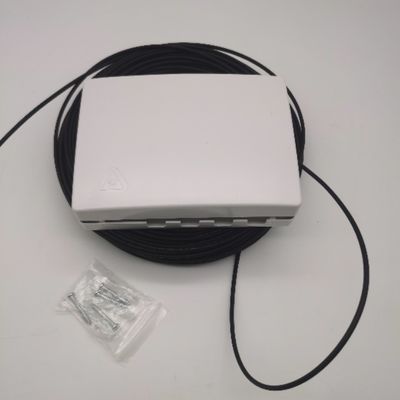 6 núcleos LC/APC pre-conectado caja de distribución óptica 6 fibras de salida de pared caja de toma de corrientes