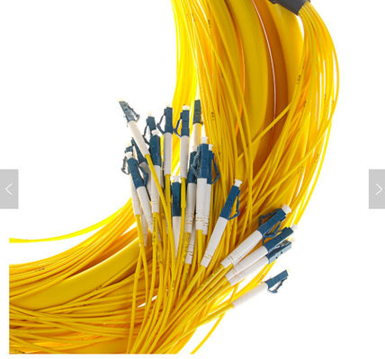SM 9/125 G652D (OS2) LSZH 12 Cables de salida de fibra óptica de fibras LC/UPC-LC/UPC 1M