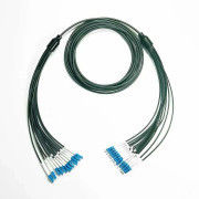 Antirrodente táctico militar personalizado de modo único 12 núcleo LC SC FC ST armadura cable óptico blindado LSZH cable de parche de fibra