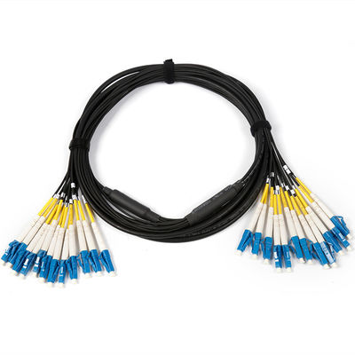 Antirrodente táctico militar personalizado de modo único 12 núcleo LC SC FC ST armadura cable óptico blindado LSZH cable de parche de fibra