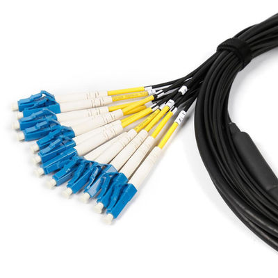 Antirrodente táctico militar personalizado de modo único 12 núcleo LC SC FC ST armadura cable óptico blindado LSZH cable de parche de fibra