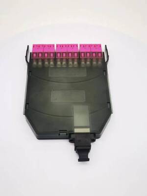 12 núcleos MPO-LC MTP-LC SM OM3 OM4 Om5 casetes de escape módulos de plástico